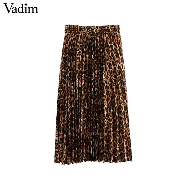 skirts vadim women ins chic leopard print pleated skirt animal pattern faldas mujer elastic waist female casual mid calf ba273, Black
skirts vadim women ins chic leopard print pleated skirt animal pattern faldas mujer elastic waist female casual mid calf ba273, Black