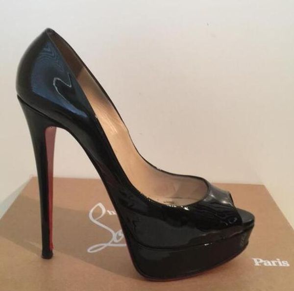 dress shoes women red peep toe sandals 14cm high heel nude/black patent leather classics brand 36-45 no box npfw
dress shoes women red peep toe sandals 14cm high heel nude/black patent leather classics brand 36-45 no box npfw