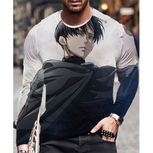 Attack On Titan good-looking anime print male is 3D printed T-shirt visual impact party streetwear round neck high-quality long-sleeved desi, White;black
Attack On Titan good-looking anime print male is 3D printed T-shirt visual impact party streetwear round neck high-quality long-sleeved desi, White;black