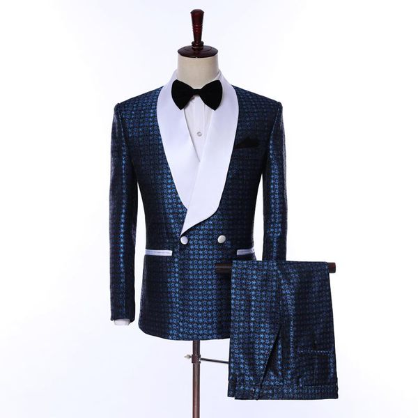 men's suits & blazers arrival mens navy bule 2021 jacquard groom tuxedos shawl lapel men wedding ( jacke (jacket+pants+bow tie), White;black
men's suits & blazers arrival mens navy bule 2021 jacquard groom tuxedos shawl lapel men wedding ( jacke (jacket+pants+bow tie), White;black