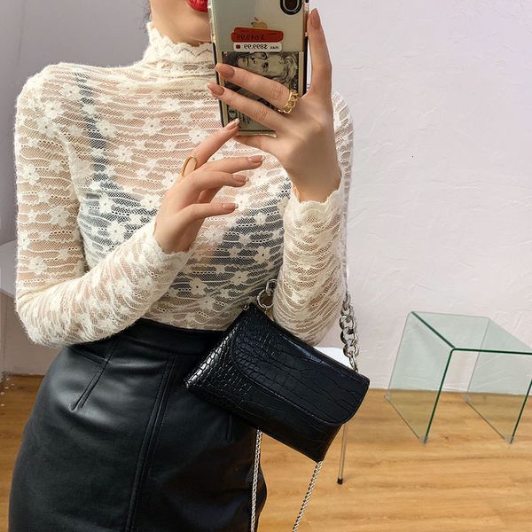 women's mode superior loop 2021 new high-neck lace plus thick velvet mesh inside bottom shirt k5pw, White
women's mode superior loop 2021 new high-neck lace plus thick velvet mesh inside bottom shirt k5pw, White