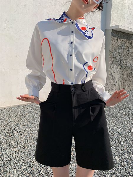 new 2021 women shirt graffiti print white long sleeve button up collar designer and blouses korean fashion p4tj
new 2021 women shirt graffiti print white long sleeve button up collar designer and blouses korean fashion p4tj