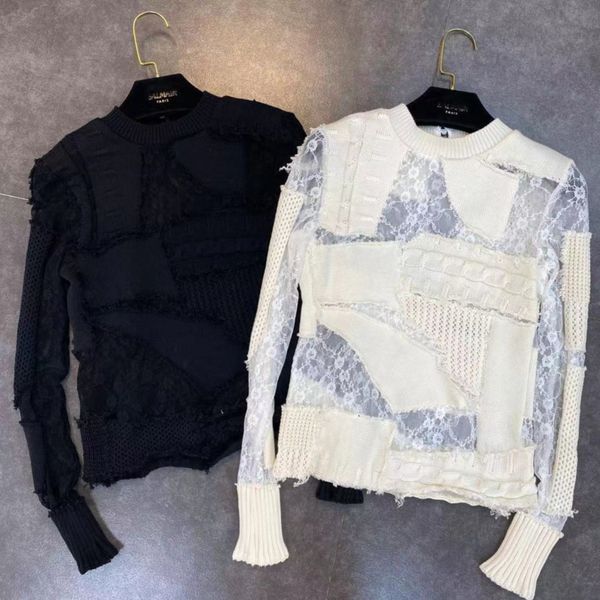 2021 New Spring Arrival Long Sleeve Transparent Neck Retail Rentals Top Female Sweater Qkka, White;black
2021 New Spring Arrival Long Sleeve Transparent Neck Retail Rentals Top Female Sweater Qkka, White;black