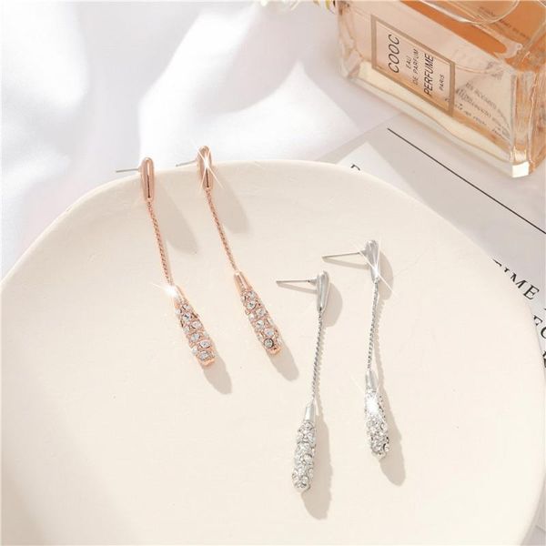 stud 2021 creative hyperbole trend ear earrings for women elegant sparkling zircon long tassel bride jewelry, Golden;silver
stud 2021 creative hyperbole trend ear earrings for women elegant sparkling zircon long tassel bride jewelry, Golden;silver