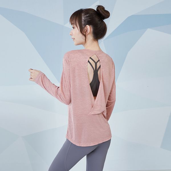 2021 yoga suit summer loose and thin sports long sleeve back hollow out blouse, Gray
2021 yoga suit summer loose and thin sports long sleeve back hollow out blouse, Gray