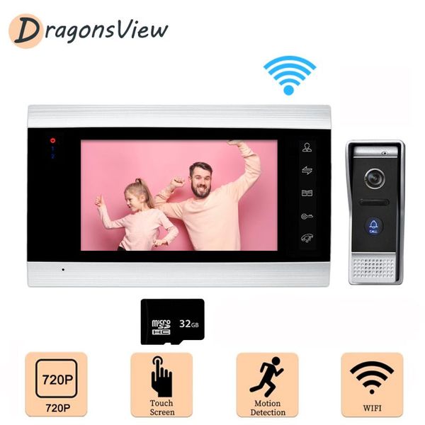 video door phones wifi intercom 7 inch wireless smart phone doorbell camera 720p motion record wide angle 100° access control unlock
video door phones wifi intercom 7 inch wireless smart phone doorbell camera 720p motion record wide angle 100° access control unlock