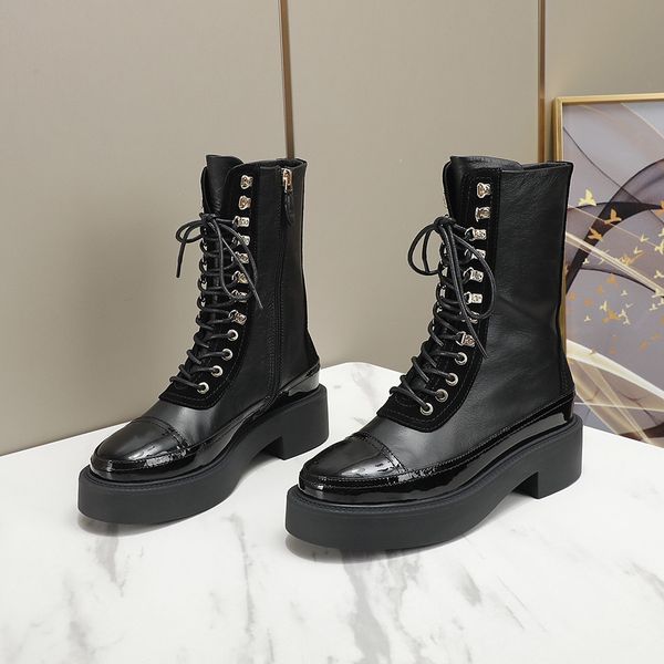 brand style women lace up martin boots fashion patchwork color design luxury ankle boot casual platform shoes autumn winter, Black
brand style women lace up martin boots fashion patchwork color design luxury ankle boot casual platform shoes autumn winter, Black