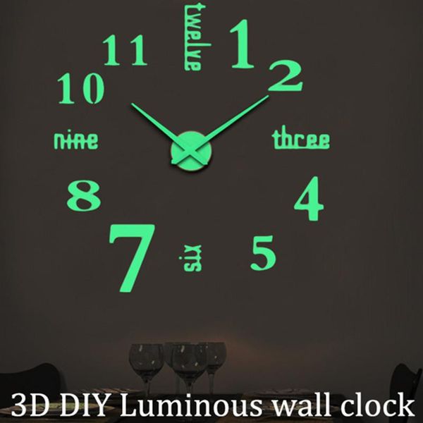 wall clocks novelty diy 3d luminous acrylic clock home bedroomlliving room decor sticker art gift
wall clocks novelty diy 3d luminous acrylic clock home bedroomlliving room decor sticker art gift