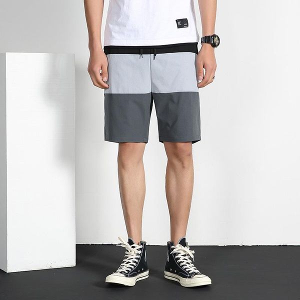 men's shorts summer casual men solid splicing harajuku fashion trend loose basketball sweatpants fitness beach drop, White;black
men's shorts summer casual men solid splicing harajuku fashion trend loose basketball sweatpants fitness beach drop, White;black
