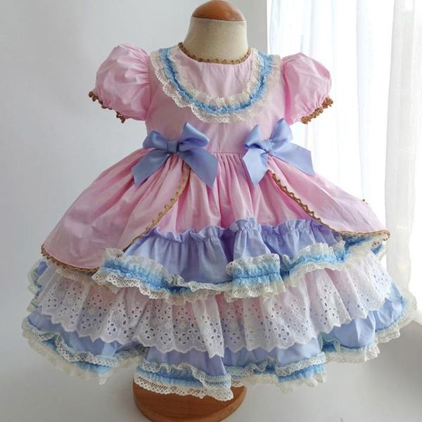 girl's dresses baby clothes spanish vintage lolita princess ball gown lace stitching sweet cute birthday party dress for girls y2684, Red;yellow
girl's dresses baby clothes spanish vintage lolita princess ball gown lace stitching sweet cute birthday party dress for girls y2684, Red;yellow