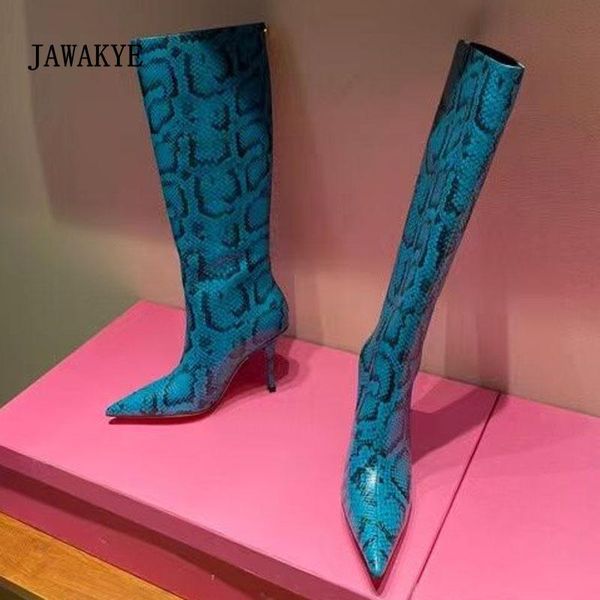 boots runway women snake leather high heel pointy toe sheep modern knee quality stilettos long, Black
boots runway women snake leather high heel pointy toe sheep modern knee quality stilettos long, Black