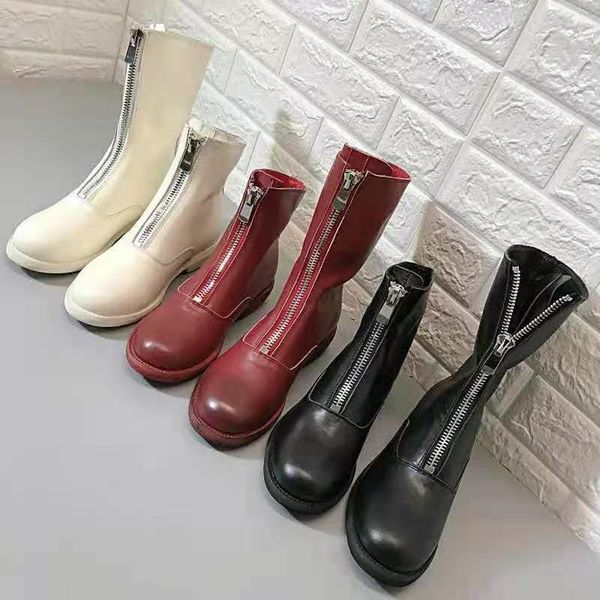 2021 well women's shoes the front zipper boots original class all-cowhide custom round toe mid cowboy boots, inner lining: lambskin, bu, Black
2021 well women's shoes the front zipper boots original class all-cowhide custom round toe mid cowboy boots, inner lining: lambskin, bu, Black