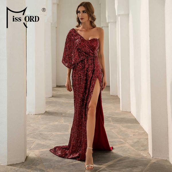 2021missord one shoulder sequin evening party floor length maxi solid color high split backless women dress m0843, Black;gray
2021missord one shoulder sequin evening party floor length maxi solid color high split backless women dress m0843, Black;gray