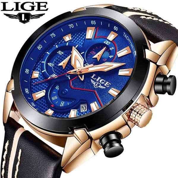 wristwatches relogio masculino lige sport chronograph mens watches leather waterproof date quartz watch man clock+box, Slivery;brown
wristwatches relogio masculino lige sport chronograph mens watches leather waterproof date quartz watch man clock+box, Slivery;brown