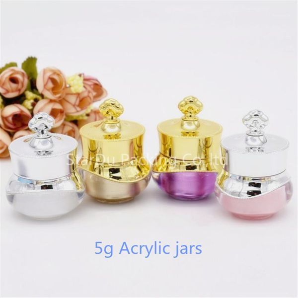 200pcs 5g acrylic jars, 5ml cream skin care bottles, cosmetic containers for sample test
200pcs 5g acrylic jars, 5ml cream skin care bottles, cosmetic containers for sample test