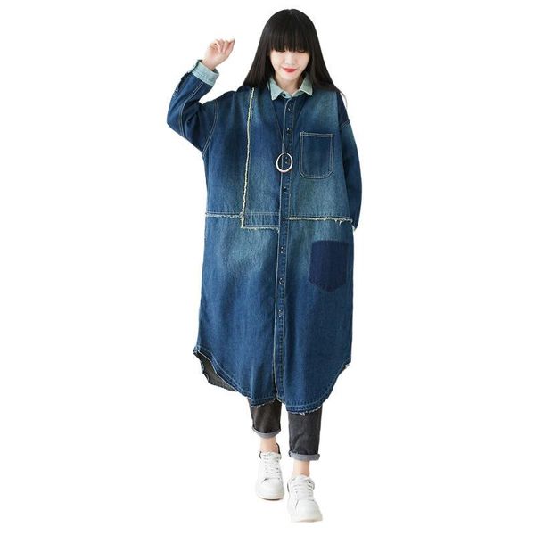 women's trench coats fairynatural japan fashion female casual winter denim windbreaker women loose blue punk ripped streetwear long clo, Tan;black
women's trench coats fairynatural japan fashion female casual winter denim windbreaker women loose blue punk ripped streetwear long clo, Tan;black