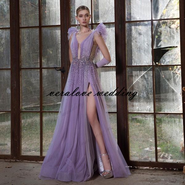 evening dresses a line v neck crystal beaded sequins lilac tulle shiny celebrity party prom dress vestido de festa, Black;red
evening dresses a line v neck crystal beaded sequins lilac tulle shiny celebrity party prom dress vestido de festa, Black;red