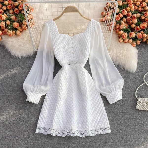 casual dresses early autumn lantern sleeve jacquard dress women celebrity waist slim square neck girl fairy gauze holiday, Black;gray
casual dresses early autumn lantern sleeve jacquard dress women celebrity waist slim square neck girl fairy gauze holiday, Black;gray