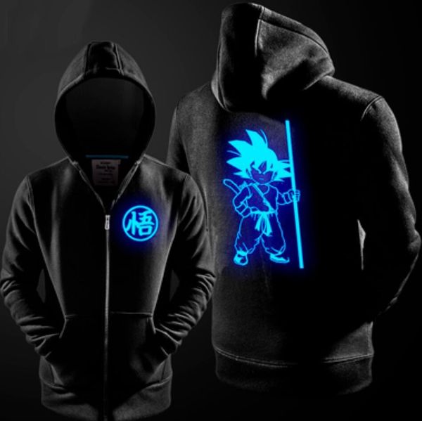 z son goku cosplay costume luminous zipper master school boys hoodie jacket coat, Black
z son goku cosplay costume luminous zipper master school boys hoodie jacket coat, Black