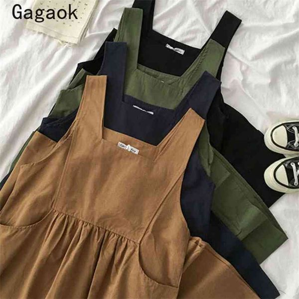preppy style women fashion straight dress spring autumn solid square collar tank dresses loose wild vestidos 210531, Black;gray
preppy style women fashion straight dress spring autumn solid square collar tank dresses loose wild vestidos 210531, Black;gray