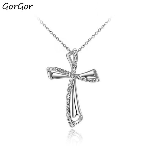 pendant necklaces gorgor necklace cross sterling infinity religious jewelry baptism gift 2030452530a, Silver
pendant necklaces gorgor necklace cross sterling infinity religious jewelry baptism gift 2030452530a, Silver