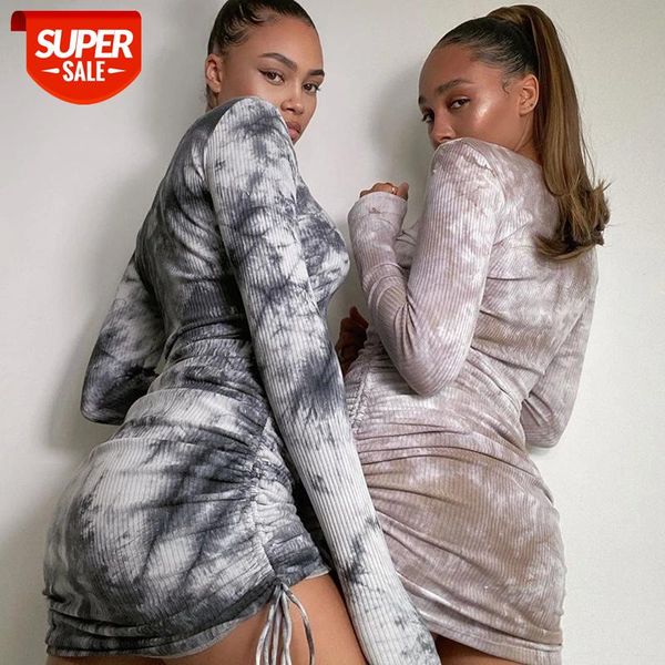 women's mini dress 2020 autumn new fashion tight hip wrap dress cross lace up crew neck long sleeve tie dye print street #5o31, White;black
women's mini dress 2020 autumn new fashion tight hip wrap dress cross lace up crew neck long sleeve tie dye print street #5o31, White;black
