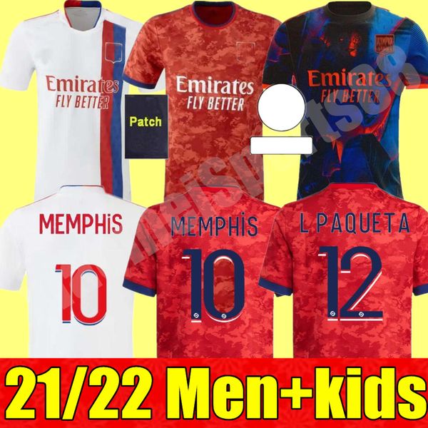 men + kids kit 21 22 olympique lyonnais soccer jerseys aouar denbele fekir 2021 2022 lyon maillot de foot traore memphis child football shir, Black;yellow
men + kids kit 21 22 olympique lyonnais soccer jerseys aouar denbele fekir 2021 2022 lyon maillot de foot traore memphis child football shir, Black;yellow