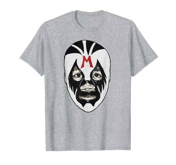 feel-ink mil mascaras mexican movies wrestler legend t-shirt, White;black 
feel-ink mil mascaras mexican movies wrestler legend t-shirt, White;black