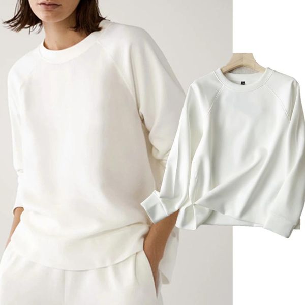 women's hoodies & sweatshirts withered 2021 winter women england style fashion o-neck causal white color solid simple loose sweatshirt, Black
women's hoodies & sweatshirts withered 2021 winter women england style fashion o-neck causal white color solid simple loose sweatshirt, Black