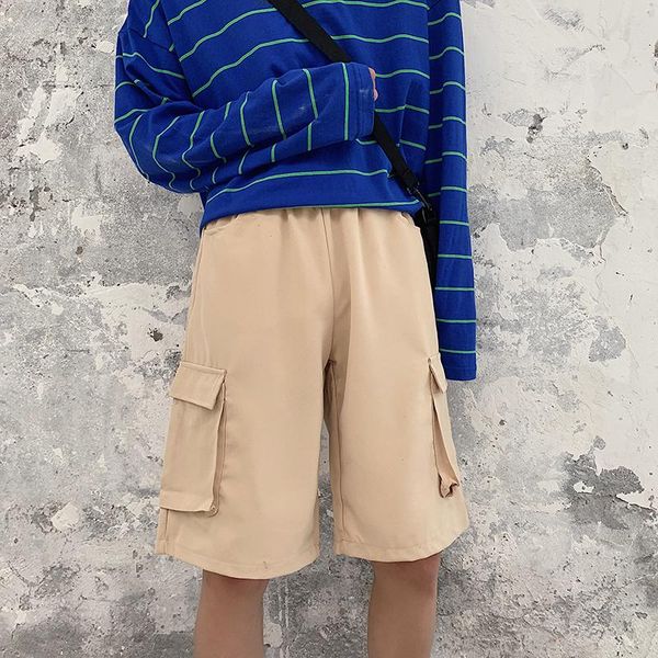 men's shorts summer tooling cargo men korean fashion casual loose harajuku streetwear multi-pocket five-point pants, White;black
men's shorts summer tooling cargo men korean fashion casual loose harajuku streetwear multi-pocket five-point pants, White;black