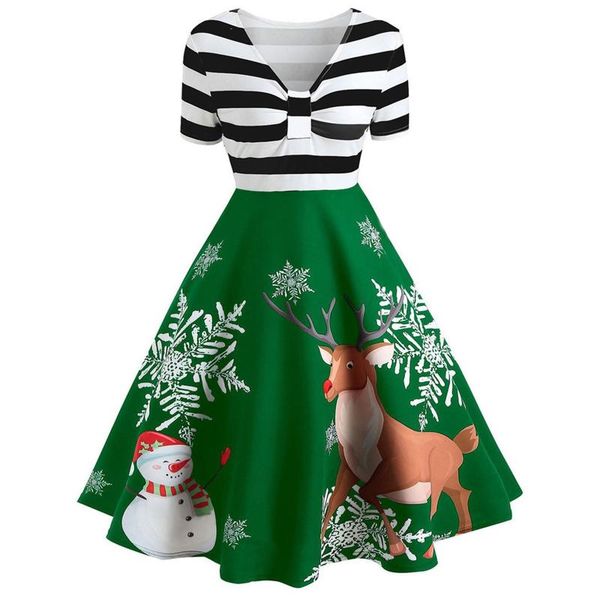 casual dresses 2021 fashion women short sleeve dress beach holiday party loose christmas printed splice striped vintage female, Black;gray
casual dresses 2021 fashion women short sleeve dress beach holiday party loose christmas printed splice striped vintage female, Black;gray