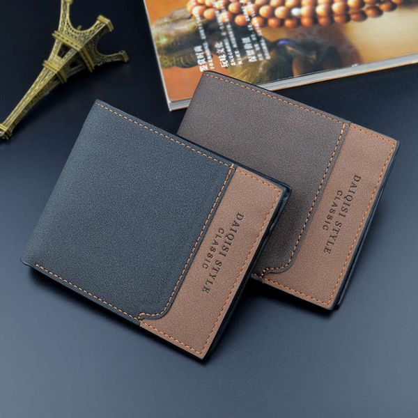 style wallet men's short korean fashion frosted wallet large capacity horizontal color contrast soft leather clip thin, Red;black
style wallet men's short korean fashion frosted wallet large capacity horizontal color contrast soft leather clip thin, Red;black