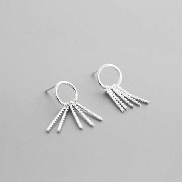 stud 925 sterling silver earrings personality simplicity temperament circle tassels long fashion for women, Golden;silver
stud 925 sterling silver earrings personality simplicity temperament circle tassels long fashion for women, Golden;silver