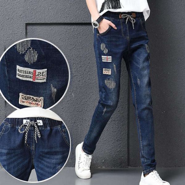 2021spring new high skinny elastic waist embroidery harlan jeans women's pants, Blue
2021spring new high skinny elastic waist embroidery harlan jeans women's pants, Blue