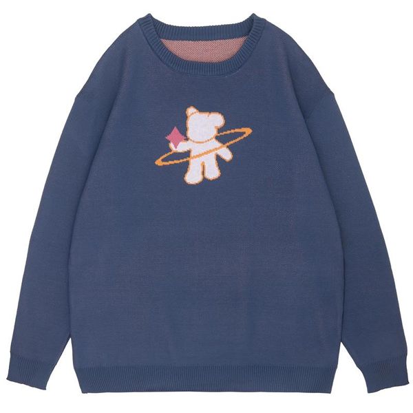 women's sweaters winter sweater women harajuku loose round neck long sleeve pullover vintage cartoon bear jacquard contrast color thick, White;black
women's sweaters winter sweater women harajuku loose round neck long sleeve pullover vintage cartoon bear jacquard contrast color thick, White;black