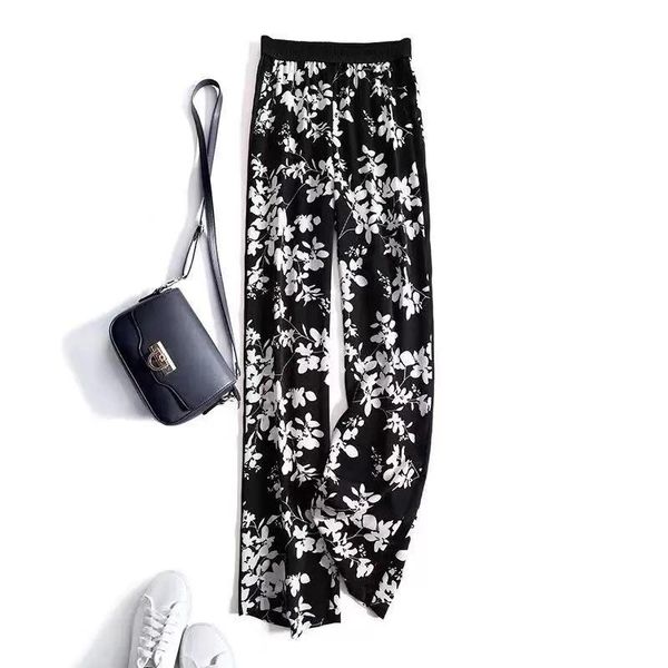 women's pants & capris breathable thin chiffon floral straight wide leg women summer high waist loose drape ice silk printed mopping ca, Black;white
women's pants & capris breathable thin chiffon floral straight wide leg women summer high waist loose drape ice silk printed mopping ca, Black;white