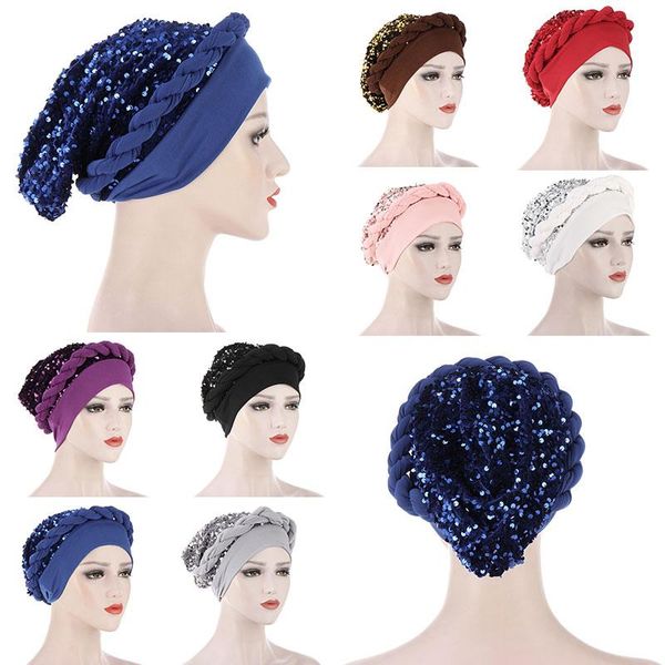 beanie/skull caps african style headwear women sequins turban cap ready braid bonnet hat ladies hair loss chemo muslim headwrap hijabs, Blue;gray
beanie/skull caps african style headwear women sequins turban cap ready braid bonnet hat ladies hair loss chemo muslim headwrap hijabs, Blue;gray