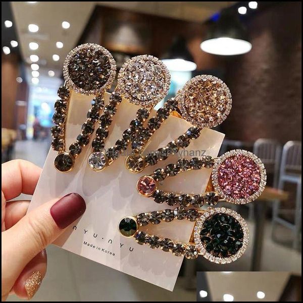 hair clips & barrettes jewelry s1388 fashion colorf rhinstone barrette clip dukbill toothed pin womens girls hairpin drop delivery 2021 4ss, Golden;silver
hair clips & barrettes jewelry s1388 fashion colorf rhinstone barrette clip dukbill toothed pin womens girls hairpin drop delivery 2021 4ss, Golden;silver