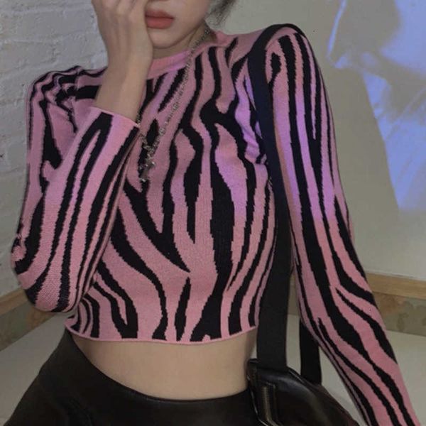 women's sweaters pink zebra-stripe short navel high waist tight soft warm sweater autumn long sleeve undershirt e9y5, White;black
women's sweaters pink zebra-stripe short navel high waist tight soft warm sweater autumn long sleeve undershirt e9y5, White;black
