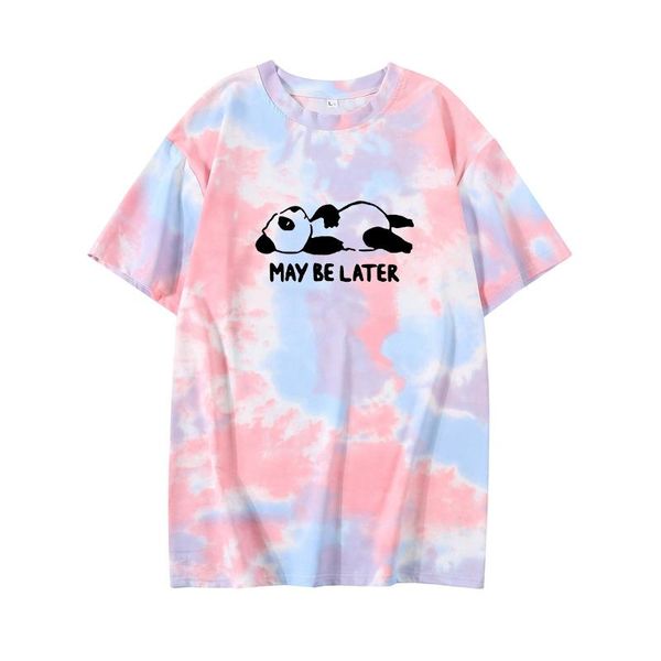 women's t-shirt tie dye women cartoon cute panda may be later printing pattern summer japanese korean casual harajuku style fashion, White
women's t-shirt tie dye women cartoon cute panda may be later printing pattern summer japanese korean casual harajuku style fashion, White