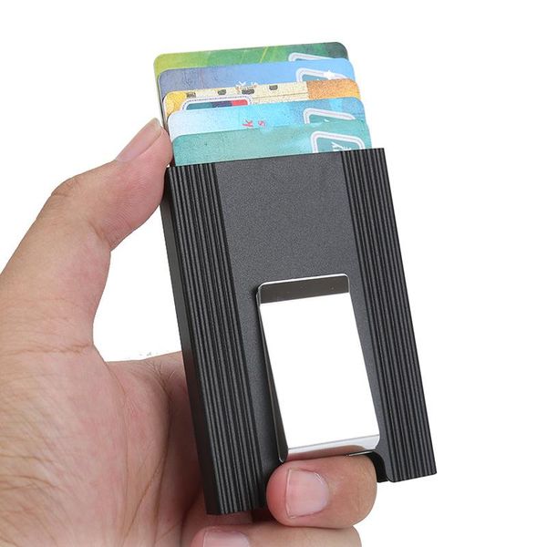 card holders automatic case rfid aluminum business anti-degaussing alloy wallet, Brown;gray
card holders automatic case rfid aluminum business anti-degaussing alloy wallet, Brown;gray