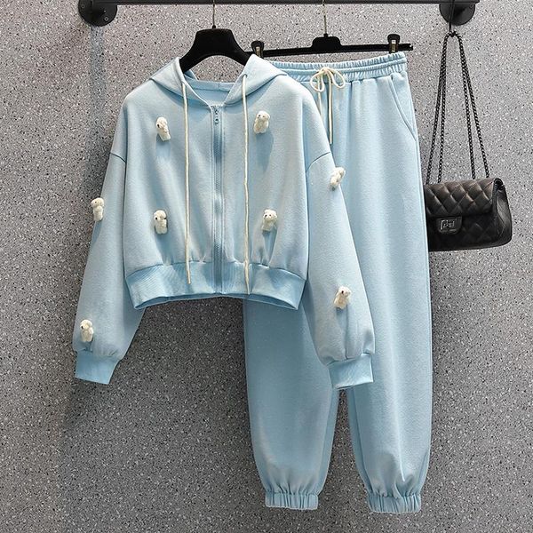 women's two piece pants winter women sport suit hoode sweatershirt and matching outfit tracksuit large plus size set female clothes, White
women's two piece pants winter women sport suit hoode sweatershirt and matching outfit tracksuit large plus size set female clothes, White