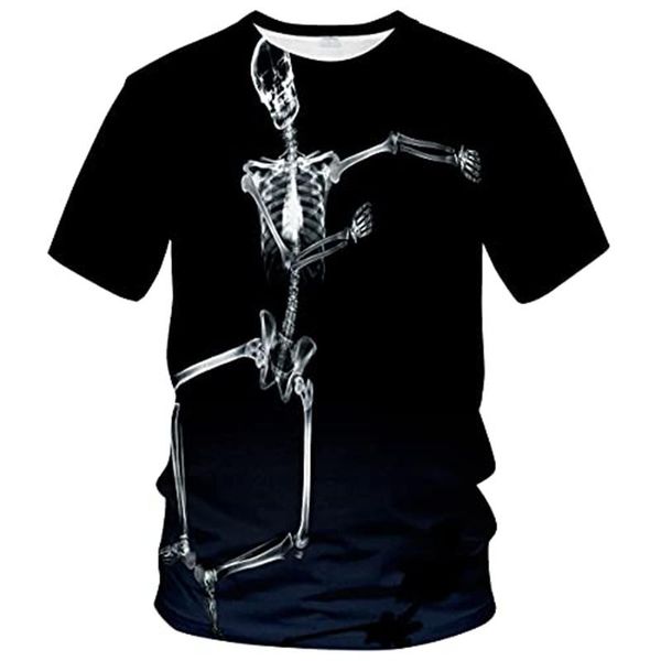 men's t-shirts the latest summer black oversized t-shirt 3d body art bone horror short-sleeved hip-hop fashion trend shirt 2021, White;black
men's t-shirts the latest summer black oversized t-shirt 3d body art bone horror short-sleeved hip-hop fashion trend shirt 2021, White;black