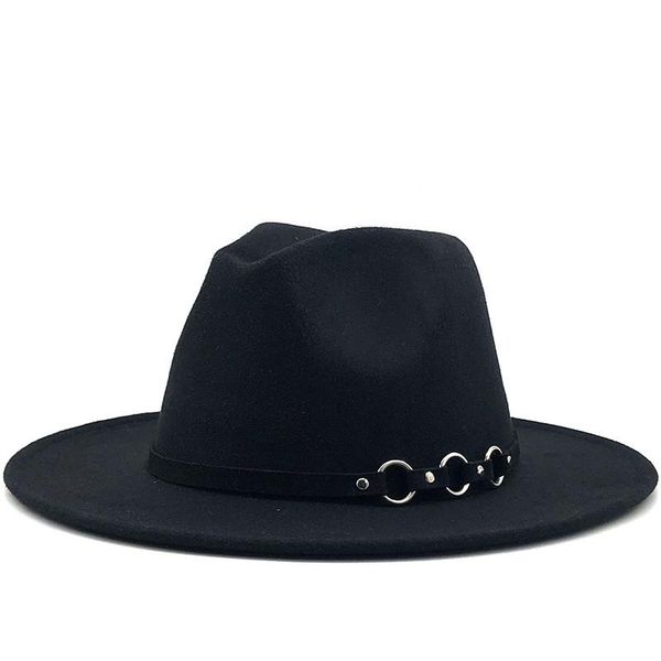 wide brim hats simple wool fedora warm jazz hat chapeau femme feutre panaman ring felt women with belt vintage trilby caps, Blue;gray
wide brim hats simple wool fedora warm jazz hat chapeau femme feutre panaman ring felt women with belt vintage trilby caps, Blue;gray
