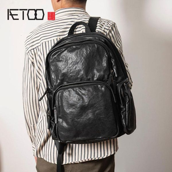 backpack aetoo leather backpack, male vegetable tanned computer bag, cowhide casual retro travel bag
backpack aetoo leather backpack, male vegetable tanned computer bag, cowhide casual retro travel bag
