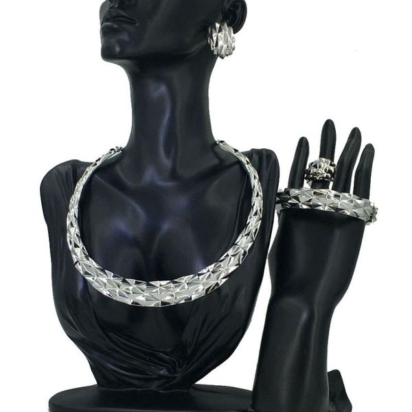 earrings & necklace mejewelry silver color african bridal jewelry sets fashion choker women wedding dress set fhk12165
earrings & necklace mejewelry silver color african bridal jewelry sets fashion choker women wedding dress set fhk12165