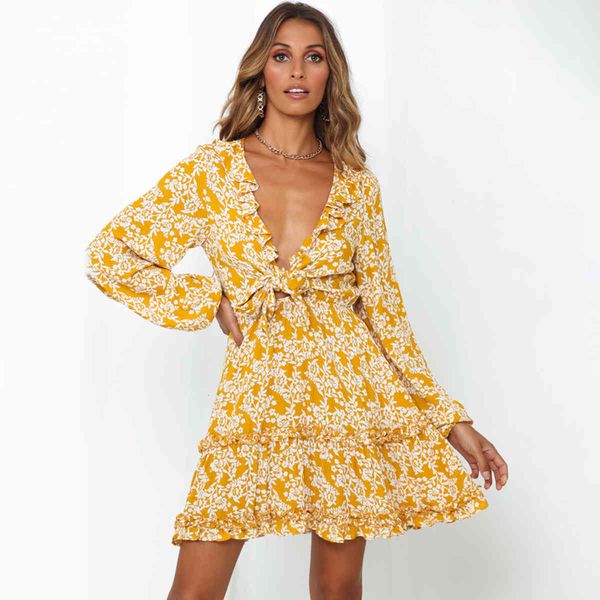 casual dresses women fall tie-up v neck floral print boho beach ruffle long sleeve a line mini dress sundress 211z, Black;gray
casual dresses women fall tie-up v neck floral print boho beach ruffle long sleeve a line mini dress sundress 211z, Black;gray