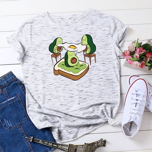 women's t-shirt 100% cotton oversized o-neck short sleeve harajuku street avocado egg casual female t shirt 2021 summer, White
women's t-shirt 100% cotton oversized o-neck short sleeve harajuku street avocado egg casual female t shirt 2021 summer, White