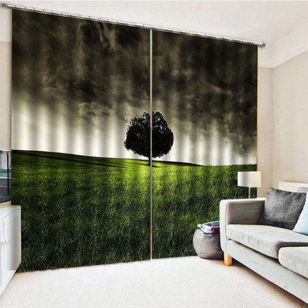 curtain & drapes blackout customized 3d curtains living room bedroom el window green grass alone tree print 
curtain & drapes blackout customized 3d curtains living room bedroom el window green grass alone tree print