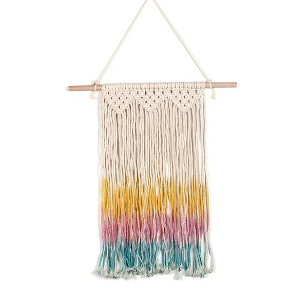 tapestries macrame woven wall hanging boho chic bohemian home geometric art decor beautiful dorm room decoration 30 x 58cm
tapestries macrame woven wall hanging boho chic bohemian home geometric art decor beautiful dorm room decoration 30 x 58cm